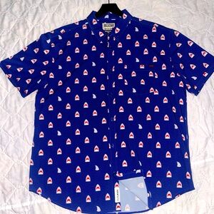 RSVLTS button down, short sleeve KUNUFLEX Shirt. XXL.  NEW, slightly wore